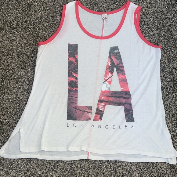 Womens Los Angeles tank top size approx XL (see measurements) - Picture 6 of 12